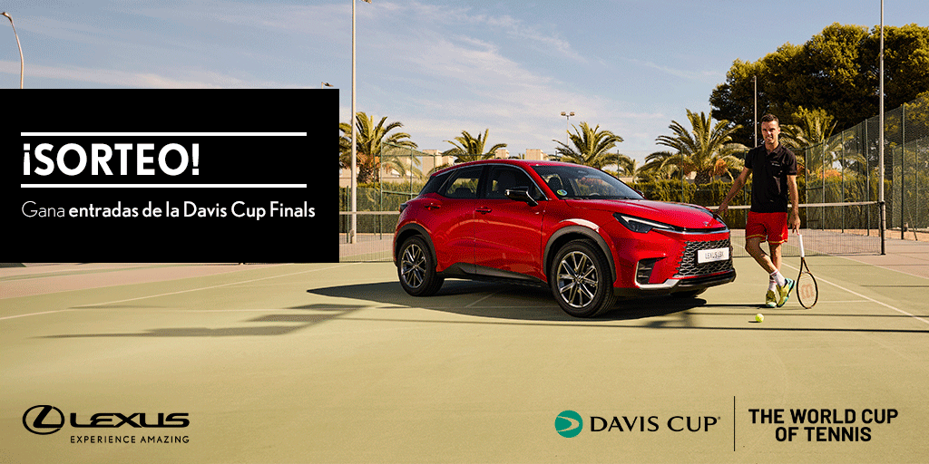 LexusSpain's tweet photo. SORTEO | Haz RT y consigue entradas para ver el tenis masculino en la Final 8 de la Copa Davis en Málaga. Bases Legales: https://t.co/uIS1T2q1pG https://t.co/x5UviH5U4g