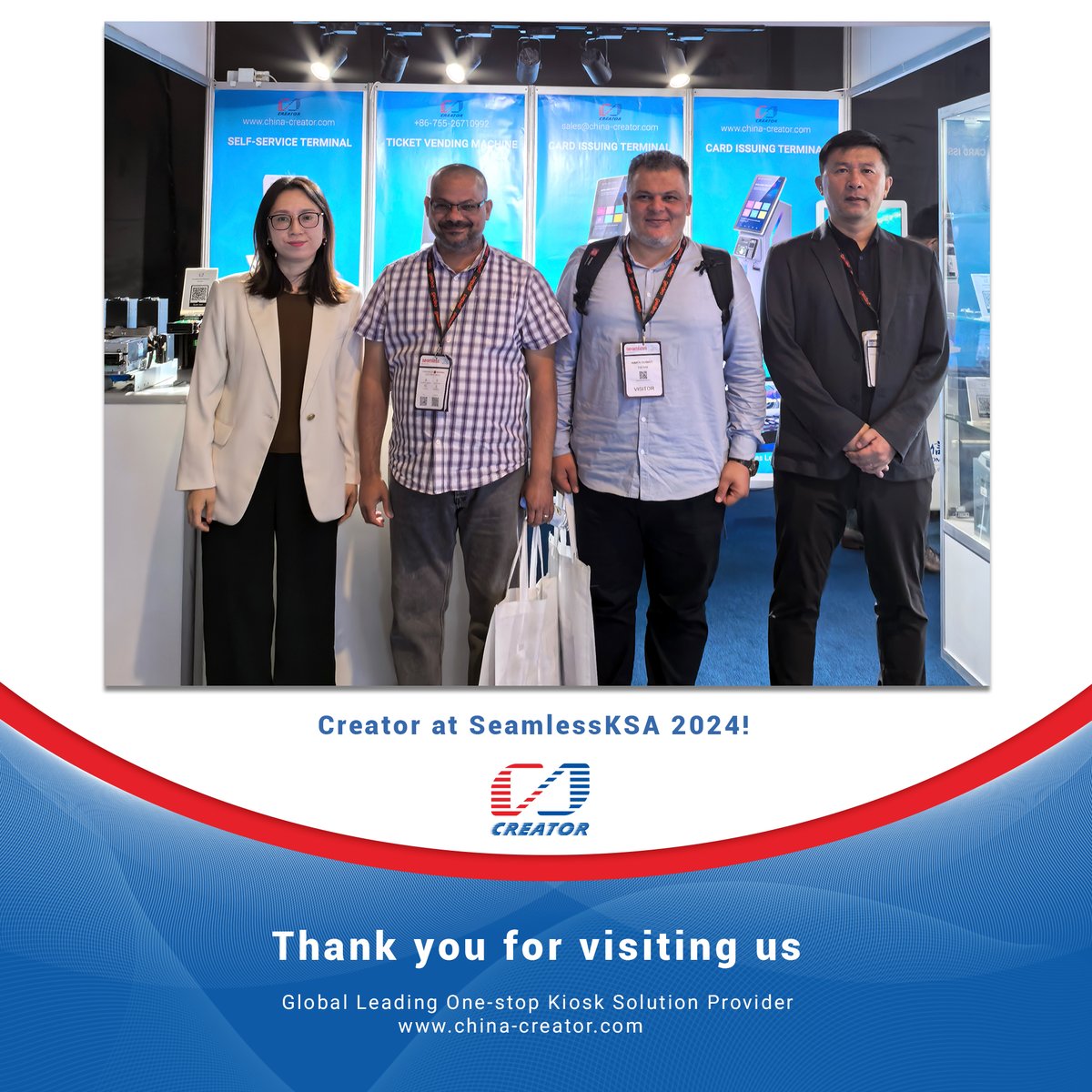 CreatorKiosk's tweet photo. Just had a fantastic time at #SeamlessKSA! 🌈💬

Looking forward to all the great things we can achieve together! 🌟🤝 https://t.co/qx79JUjjn5