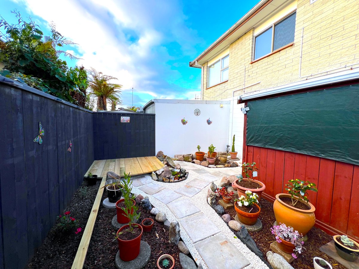 Our outdoor backyard