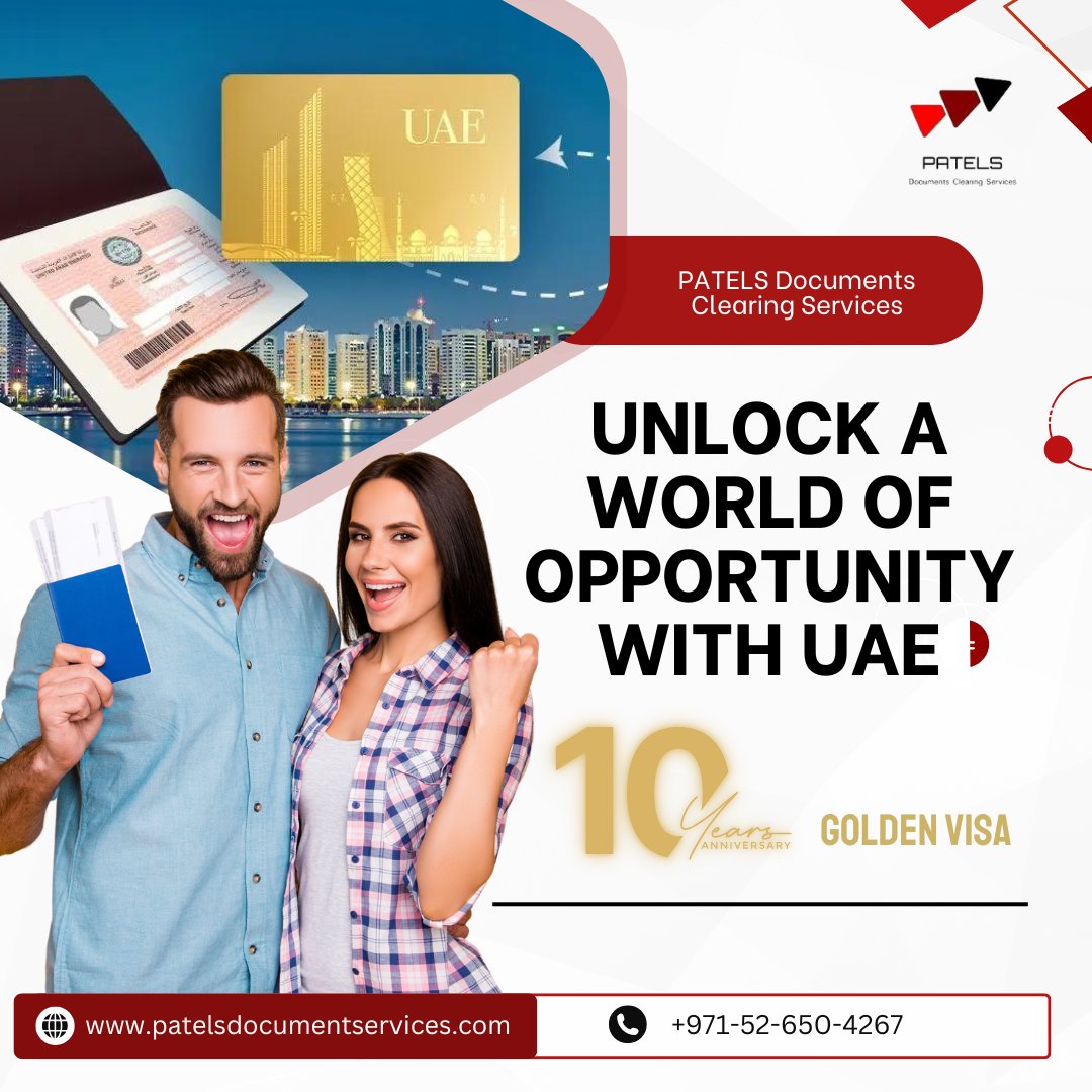 PatelsDcs's tweet image. Elevate your life in Dubai with the Golden Visa! embrace a world of glamorous experience, global networking and unparalleled career growth in this dynamic city.

Contact Number &amp;amp; WhatsApp: +971-52-650-4267