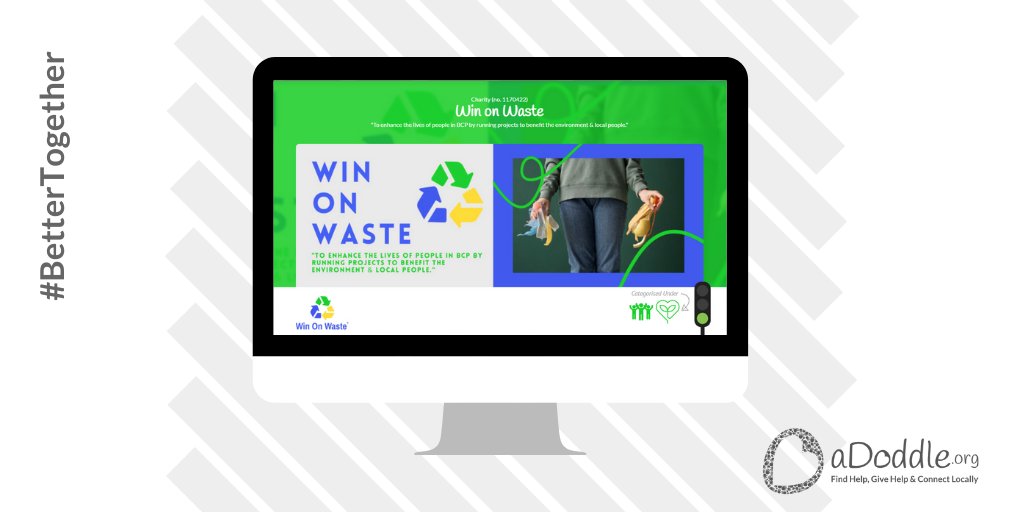 aDoddle.org #ConnectedCommunities #NeverMoreNeeded (@adoddle_uk) on Twitter photo Are you interested in the conservation of your local environment? <a href="/winonwaste/">WinOnWaste</a> can help.
They help people divert their waste to charities and waste collectors through their We Need That Directory.
Learn more adoddle.org/app/projects/3…
#Recycle #PeopleHelpingPeople Are you interested in the conservation of your local environment? <a href="/winonwaste/">WinOnWaste</a> can help.
They help people divert their waste to charities and waste collectors through their We Need That Directory.
Learn more adoddle.org/app/projects/3…
#Recycle #PeopleHelpingPeople