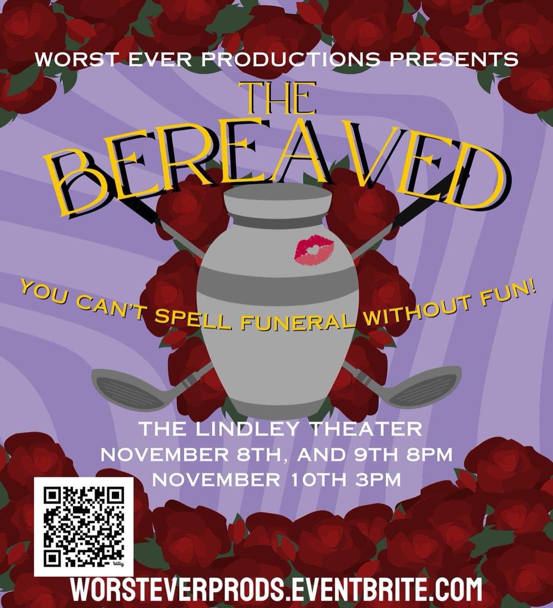 worsteverprods's tweet photo. Tickets are on sale now for a funeral like you’ve never seen before! We’re excited to invite you to #TheBereaved ! One weekend only! Get yours now before it’s too late! https://t.co/mo3DnZ4eb5 #worsteverprods #NoHoTheatre #NorthHollywood #Theatre #Comedy #FuneralPlay #LATheatre https://t.co/sGcpXDbWun