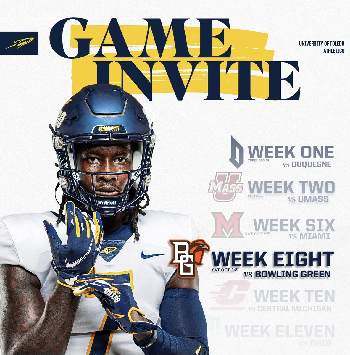 Semifinal region W aswell as after the game I picked up a game day invite to the university of Toledo for this weekends game #AGTG