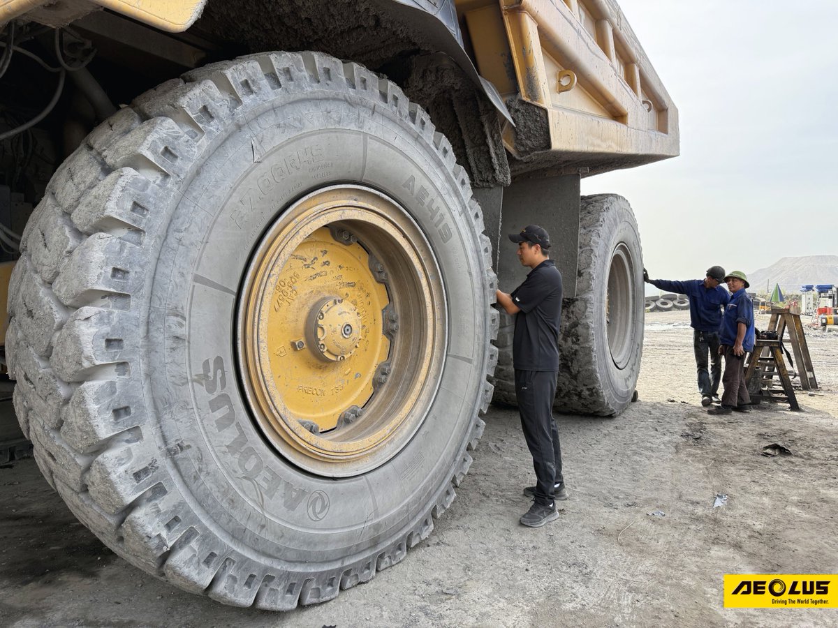 OffTyre2041's tweet photo. Aeolus R&amp;D Specialist is tailoring products for Vietnam mines. #weowntheoffroad #aeolustyre https://t.co/Os5CAoJYTI