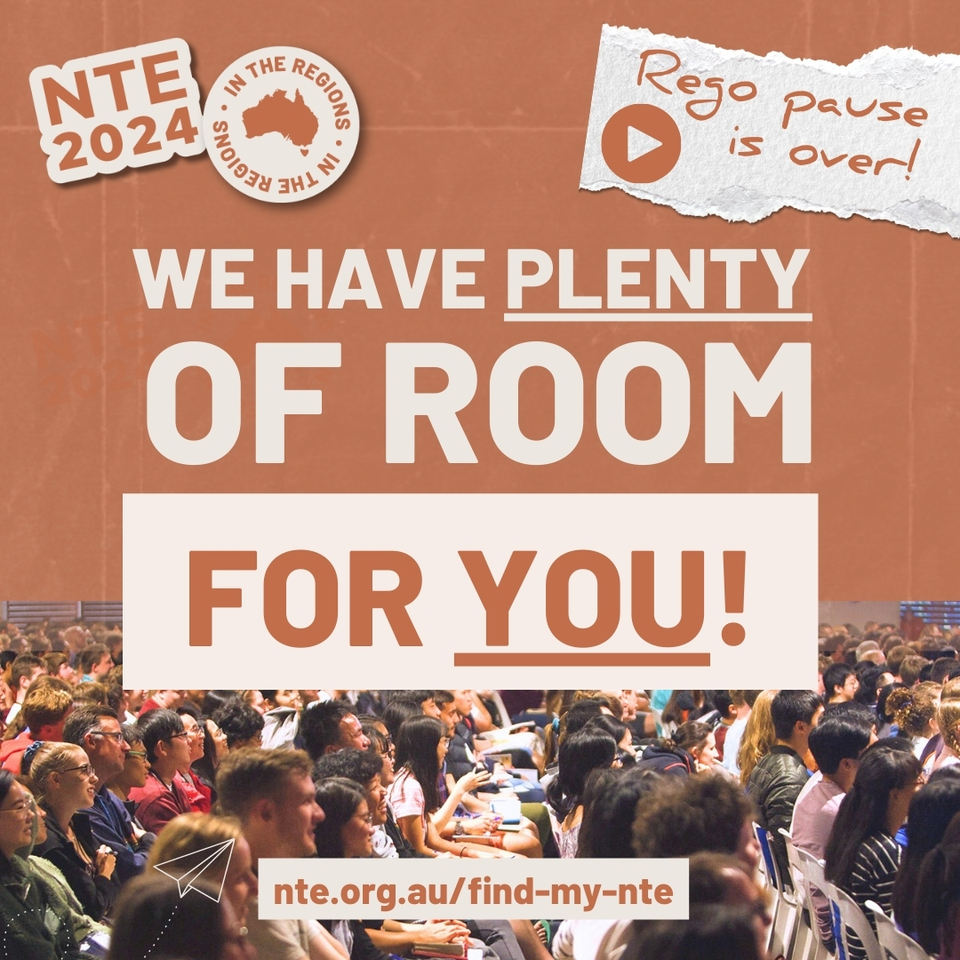 Fear not! You may have noticed that NTE regos were paused overnight (or you may not have noticed?! ) - the pause is over so please register at nte.org.au.  Register Now before early birds and standards regos close for your region ️ #TE2024 #IntheRegions #Rego