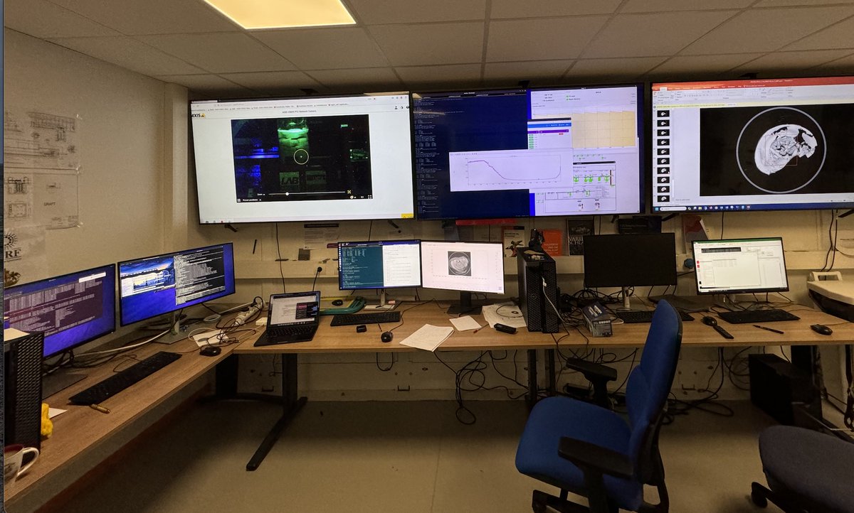 Lindsay Zanno (@expeditionlive) on Twitter photo It's 5 a.m. here at <a href="/esrfsynchrotron/">European Synchrotron</a> in France, and I've been up for 22 hours 🤪 coding scans of fossils to test whether extinct #dinosaurs produced medullary bone. I feel incredibly lucky to have been trained for this and to spend 5 days in this insanely cool facility! It's 5 a.m. here at <a href="/esrfsynchrotron/">European Synchrotron</a> in France, and I've been up for 22 hours 🤪 coding scans of fossils to test whether extinct #dinosaurs produced medullary bone. I feel incredibly lucky to have been trained for this and to spend 5 days in this insanely cool facility!
