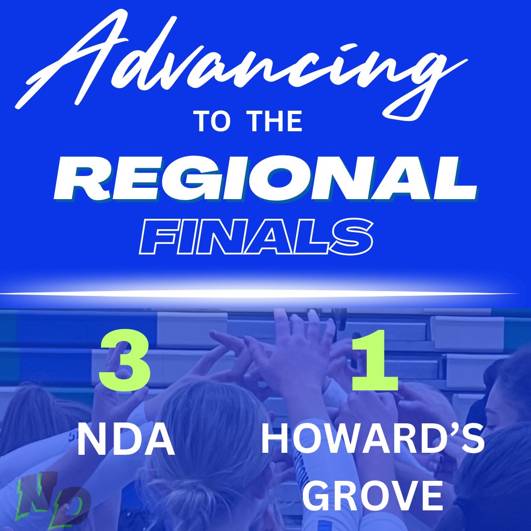 NDA Triton Volleyball (@tritonvb) on Twitter photo TRITONS ADVANCE to the Regional Finals! It was a great match tonight vs Howardās Grove with NDA winning 3 sets to 1. Saturdayās WIAA Regional Final will be at Luxemburg-Casco at 7 pm! Letās do this, NDA! <a href="/NDATritonSports/">Notre Dame Academy Athletics - Green Bay, WI</a> TRITONS ADVANCE to the Regional Finals! It was a great match tonight vs Howardās Grove with NDA winning 3 sets to 1. Saturdayās WIAA Regional Final will be at Luxemburg-Casco at 7 pm! Letās do this, NDA! <a href="/NDATritonSports/">Notre Dame Academy Athletics - Green Bay, WI</a>