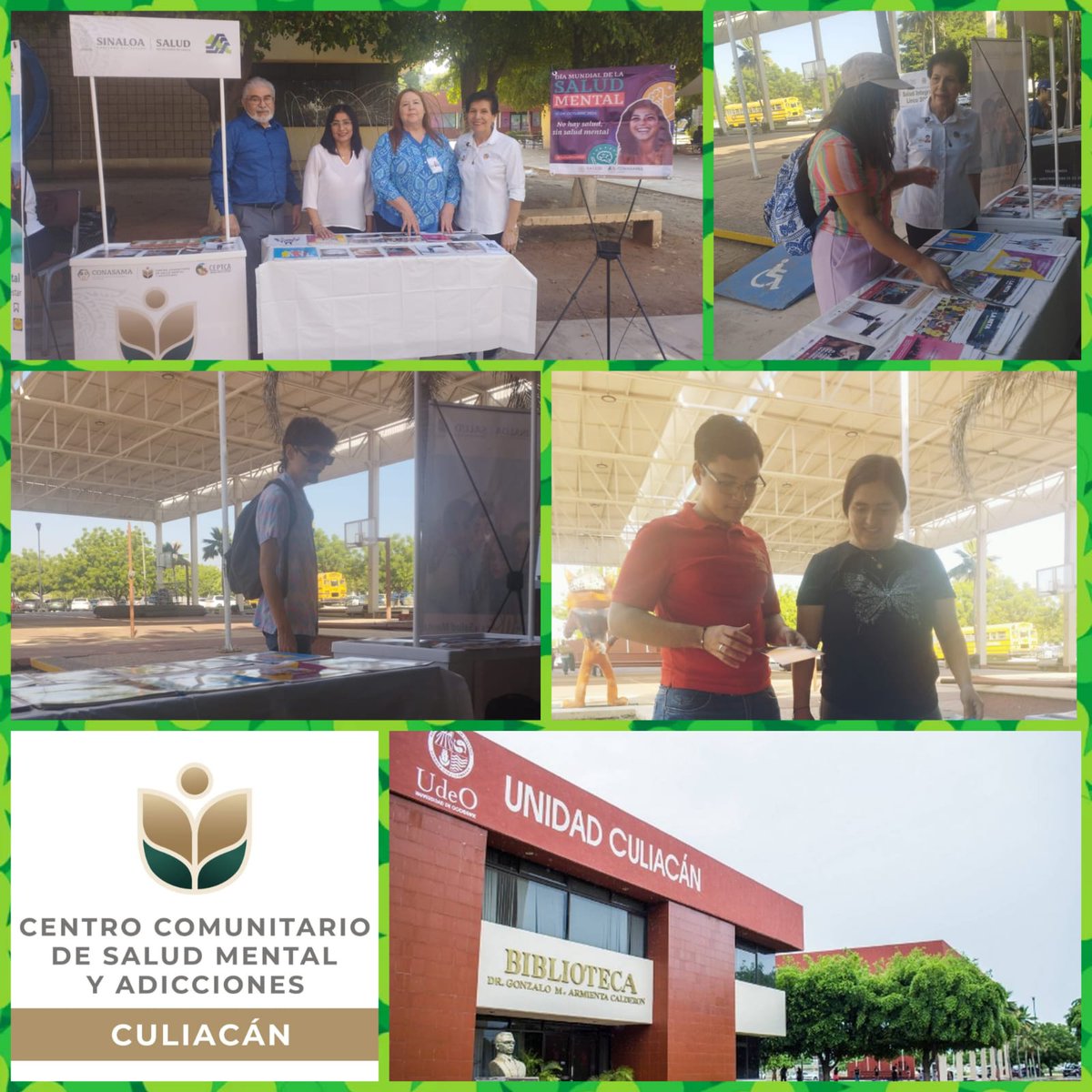 CapaCuliacan's tweet photo. CECOSAMA CULIACAN y practicantes de la Facultad de Psicología asistieron a la Universidad Autonoma de Occidente (UAdeO) e instalaron un stand Informativo en la Semana Lince y se entregaron folletos en temas de Salud Mental🧠💚 y Adicciones 🚭
#CEPTCA #saludmental #salud
#CECOSAMA https://t.co/pZqqZFW1Hu