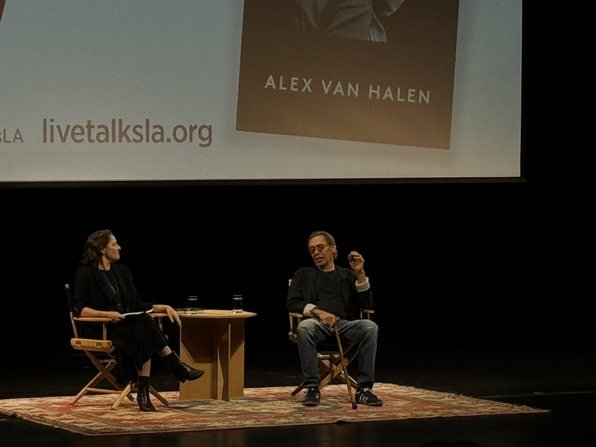 Jeremy White (@jeremywhitemtl) on Twitter photo Asked what is the best thing about being a musician, “Bringing happiness to the people you play for…” - Alex Van Halen
The man has hit the stage! <a href="/LiveTalksLA/">Live Talks LA</a> <a href="/mitchlafon/">Mitch Lafon</a> <a href="/GregRenoff/">Greg Renoff</a> #Brothers Asked what is the best thing about being a musician, “Bringing happiness to the people you play for…” - Alex Van Halen
The man has hit the stage! <a href="/LiveTalksLA/">Live Talks LA</a> <a href="/mitchlafon/">Mitch Lafon</a> <a href="/GregRenoff/">Greg Renoff</a> #Brothers