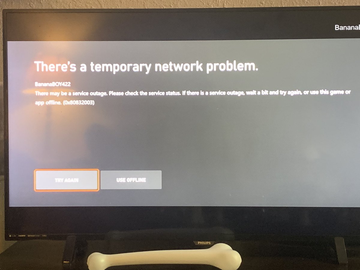 JohnCBaldwin's tweet photo. @XboxSupport This is coming up everytime I start a game https://t.co/wtUUaVVvKh