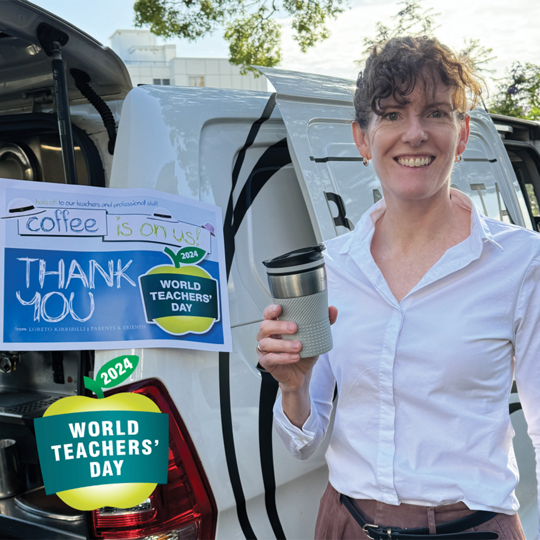 Happy World Teachers' Day! On this day we mark the incredible contribution our teachers make to the life of our students, each and every day. Thanks also to our P&amp;F who arranged for a coffee cart this morning to show their appreciation with a cup of coffee for all!