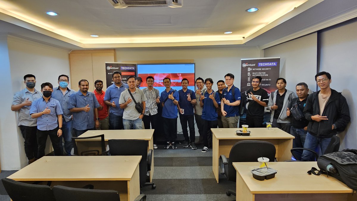 TechdataSystems's tweet image. Successful completion of the WatchGuard ExpertLab: ThreatShield Technical Workshop! 🚀

We hope all partners gained valuable insights and feel empowered to strengthen their cybersecurity defenses.

Thank you for being a part of this impactful session!

#TechdataSystems