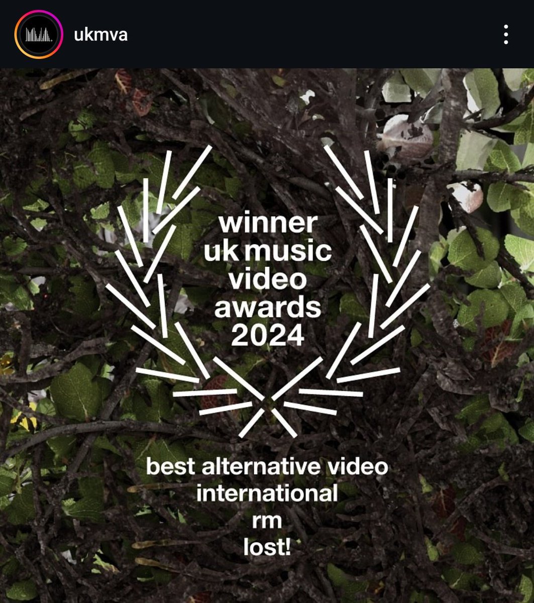 namus__crab's tweet photo. #RM becomes the First Korean &amp; K-pop soloist winner at UK Music Video Awards.

LOST! MV won 2 awards at #UKMVA: 
🏆Best Alternative Video International
🏆Best Production Design in a Video

CONGRATULATIONS RM
CONGRATULATIONS TEAM RM
#RightPlaceWrongPerson
#2024MAMAVOTE
#UKMVA2024 https://t.co/uIKdGH1ewI