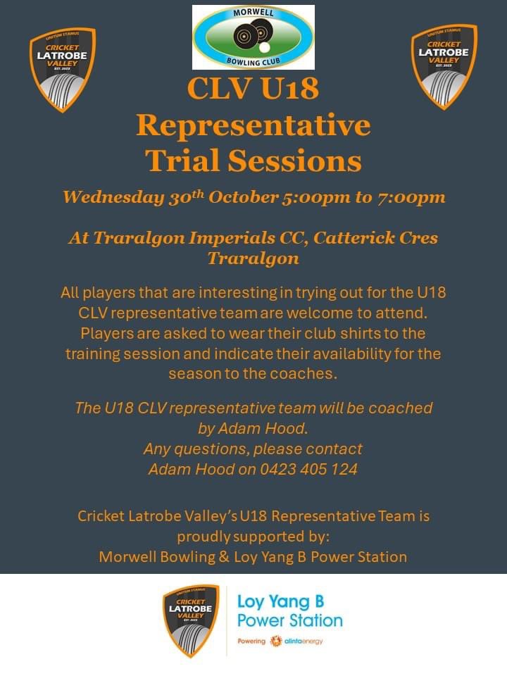 Cricket Latrobe Valley tweet media