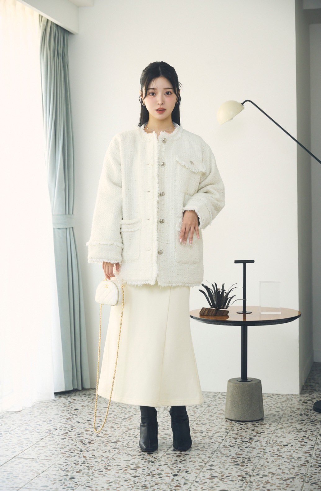 fiolily ツイードジャケット