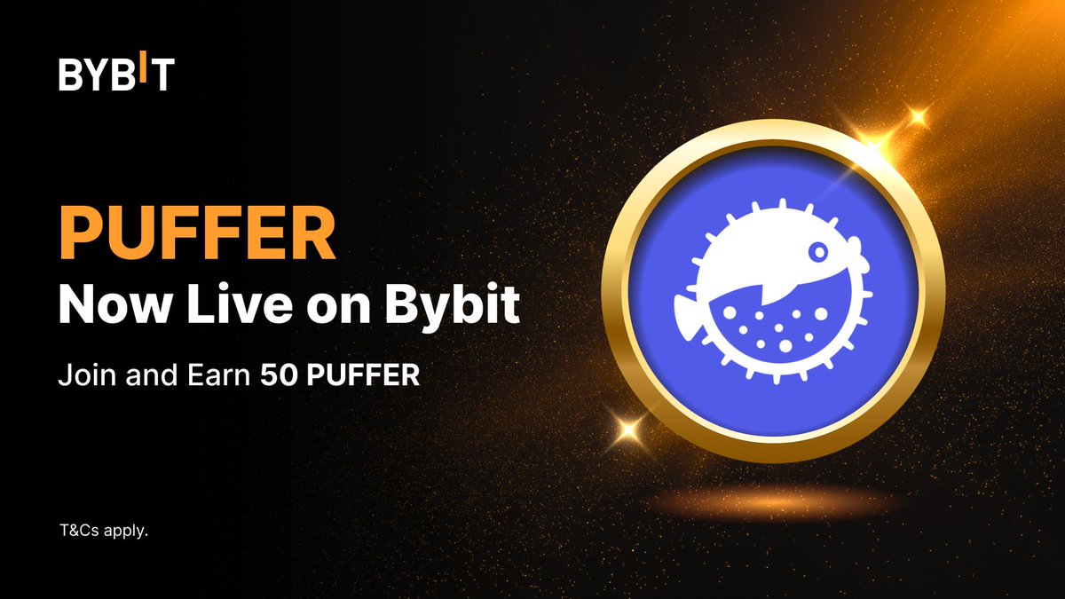 🥳 Crypto and Tech coin lovers, are you ready for the easiest reward? All you have to do is Deposit &amp; Trade 100 #USDT of #PUFFER on Spot with <a href="/puffer_finance/">Puffer Finance 🐡</a>. It’s that simple!

💫 Join Event: i.bybit.com/xmab1yj

#TheCryptoArk #BybitTrading