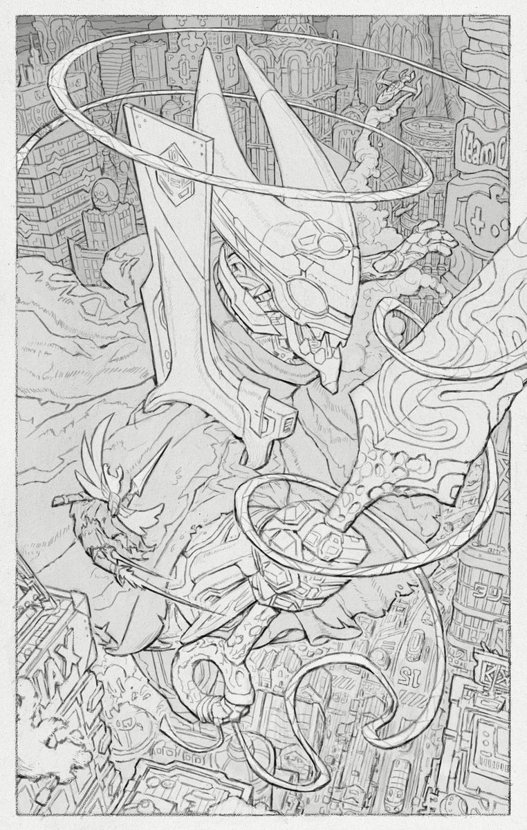 anearbycat's tweet photo. Line art for a painting of mine. It's the mashup nobody asked for! Hollow knight plus Neon Genesis Evangelion  🔥🪲🤖🔥 #Evangelion #hollowknight https://t.co/o0kkpcHjGn