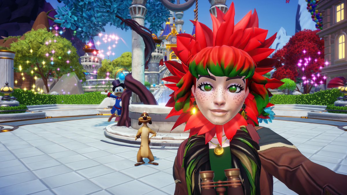 Finally got the boys unlocked. Welcome Timon and Pumbaa. And thanks for the photobomb, Scrooge. Get back in your shop and stock something I actually want.
#DisneyDreamlightValley