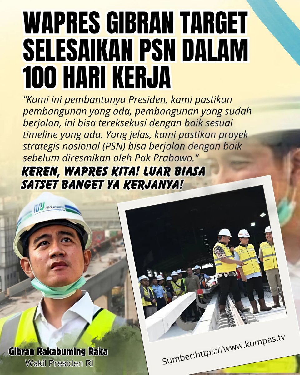 Ini yang namanya pemimpin. Sungguh luar biasa target nya ini. 
Semangat terus Mas, kami mendukung sepenuhnya. 
Gibran Gaspol Kerja