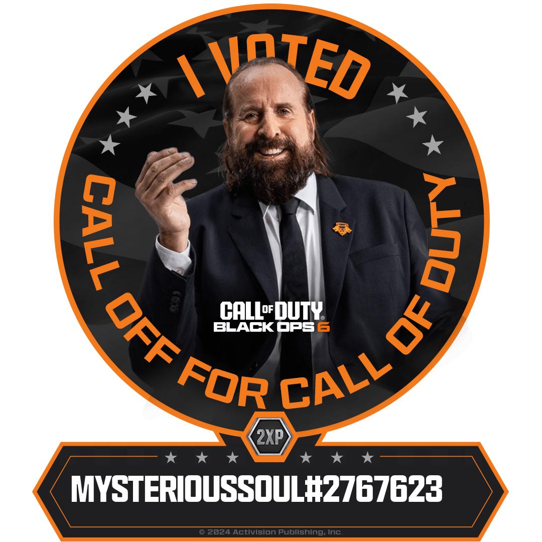 YourNameHere's tweet photo. @notThamerr @notThamerr A vote for me earned you Double XP! Enjoy your 1 Hour token of Rank Double XP at #BlackOps6 launch on October 25 https://t.co/boiMlgb57o