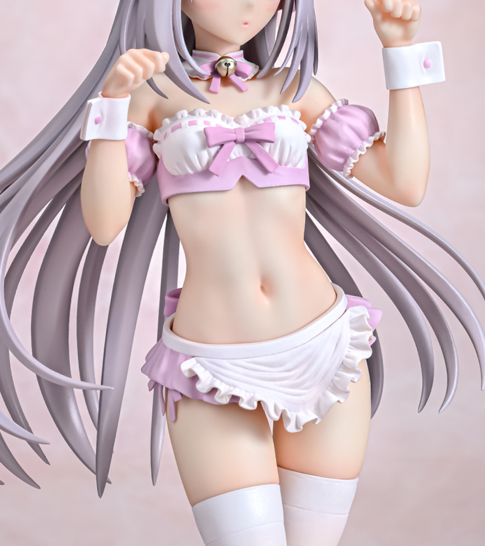 Q_six_hobby's tweet photo. 【新製品情報 #桜小路ルナ 猫耳メイド 】

明日10月30日(水)からNavel(@project_navel)の大人気ゲーム『月に寄りそう乙女の作法』より「桜小路ルナ 猫耳メイド」のフィギュアが予約受付開始！

商品写真をチラ見せします！ 予約開始まで今しばらくお待ち下さい✨ https://t.co/XuejeWUcAF