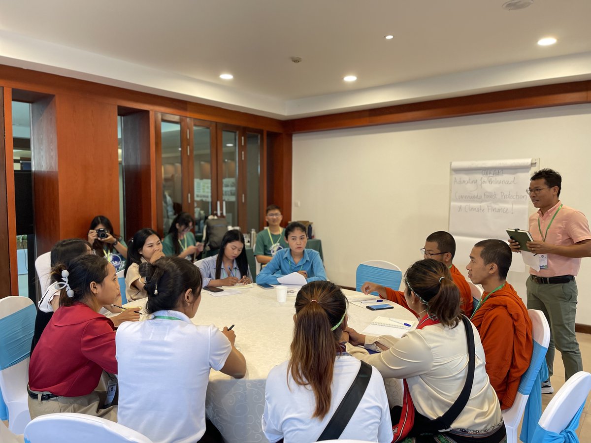 OxfamKH's tweet photo. #OxfamKH led the youth's roundtable discussion on "Advocating for Enhanced #CommunityForest Protection &amp; #ClimateFinance" at Cambodia #ClimateChange Forum 2024. We also ran a quiz session to raise youth's climate knowledge and gender equality, disability &amp; social inclusion #GEDSI https://t.co/c4dreTuHZG