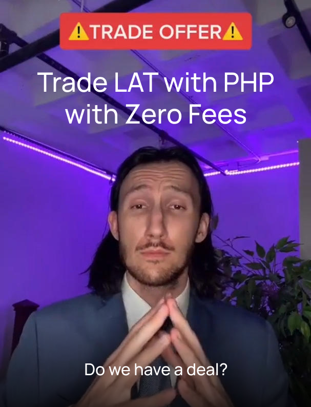 coinsph's tweet photo. 🔥 Enjoy ZERO Fees on LAT trading! 🔥
Spot trade LAT/PHP & LAT/USDT for free until October 31, 2024! ⚡️
Know more and trade #LAT on Coins now! 👉 https://t.co/jYYWmrTG5y
#CoinsPH #ZeroTradingFees #Bradeazy @PlatON_Network https://t.co/0OWfDGinG0