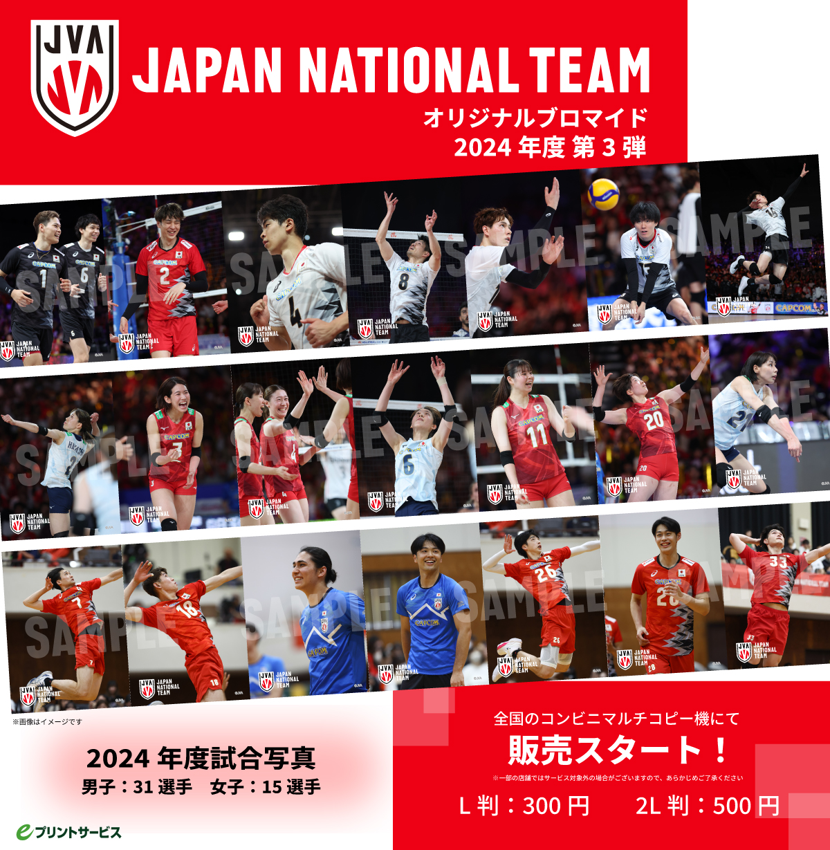 バレーボール男子日本代表2024カード 石川祐希選手 プリントチェキ 38