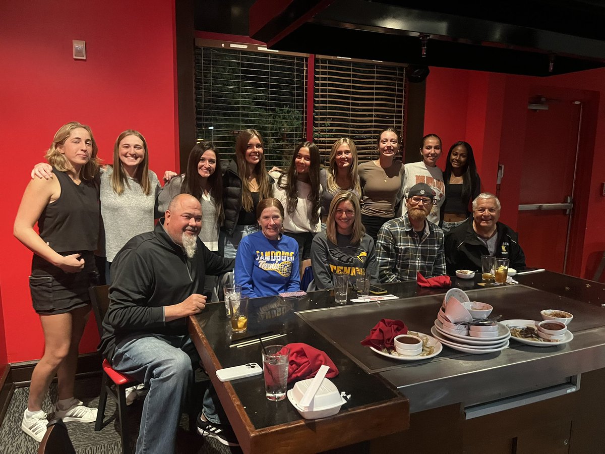 This is D230 State Tennis. Great job ladies. This how to celebrate a great accomplishment and Stella and Laila are on to Friday. Good luck!