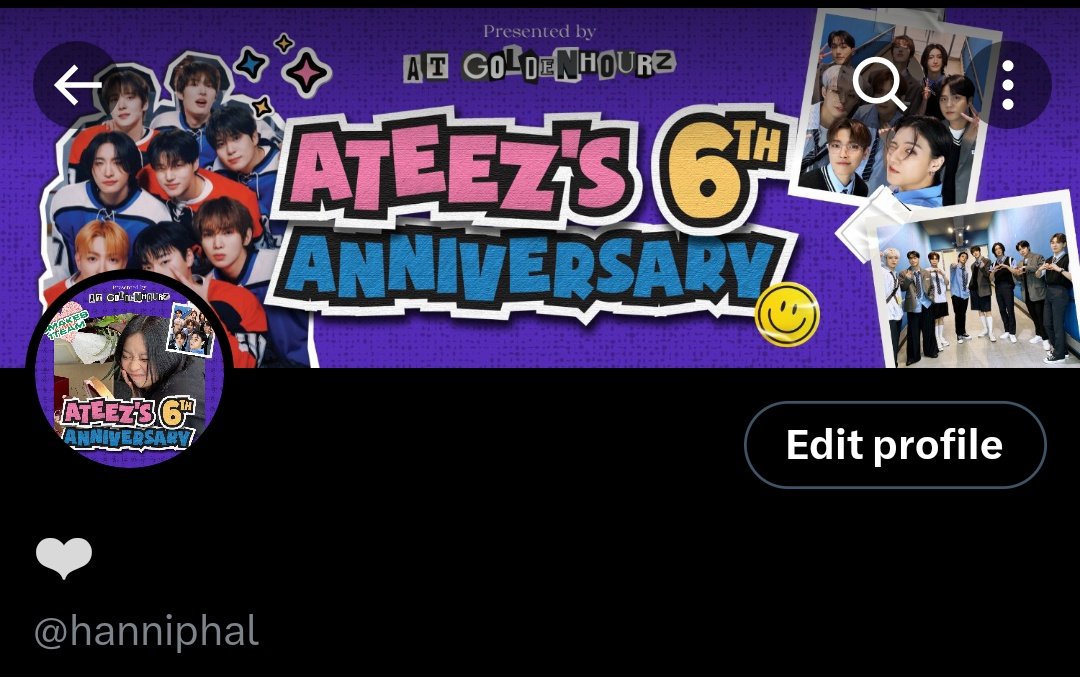 @atGoldenHourz happy 6th anniversary, ATEEZ sunbaenim! you’ve always shown nothing but passion, and love for your craft and for ATINYs. thank you for inspiring us to chase our dreams and face challenges head-on! ❤︎

#6_years_with_ATEEZ
#6GoldenYearsWithATEEZ
#편도행_해적선_6년째_순항중