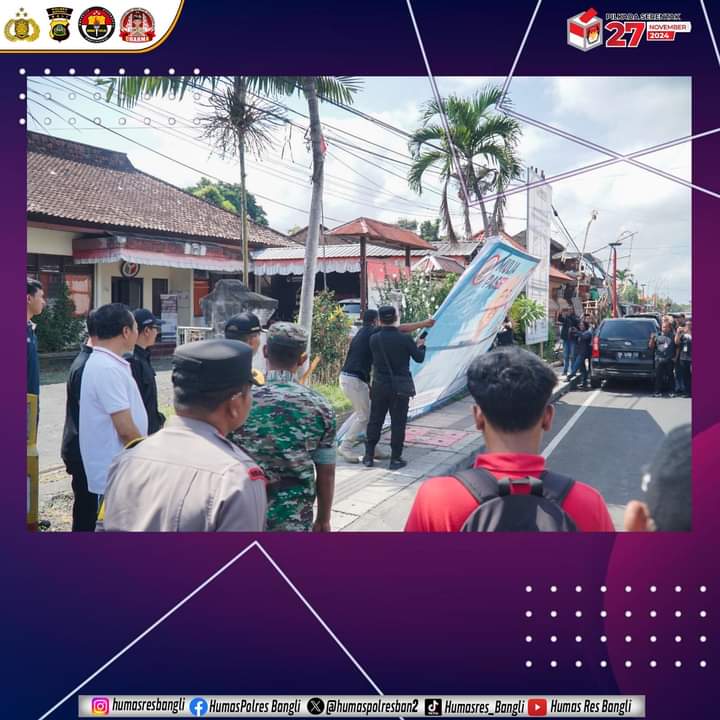 HumasPolsekBgl's tweet photo. Forum Koordinasi Pimpinan Daerah (Forkopimda) Kabupaten Bangli pimpin langsung penertiban APK (Alat Peraga Kampanye) yang tidak sesuai dengan ketentuan.
#PolresBangli
#omp2024
#PolisiMelayani
#BangliAman
#PolriHadirUntukMasyarakat
#poldabali
#beyontrustpresisi2024
@poldabali https://t.co/osmZPXflBf