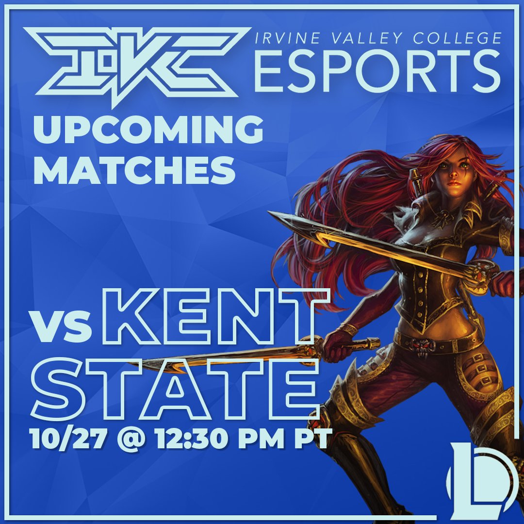 Our Varsity League of Legends team is headed back for another 2024 CLOL Fall warm-up against Kent State!

🆚<a href="/EsportsKSU/">Kent State Esports</a>
⏰10/27 @ 12:30 PM PT