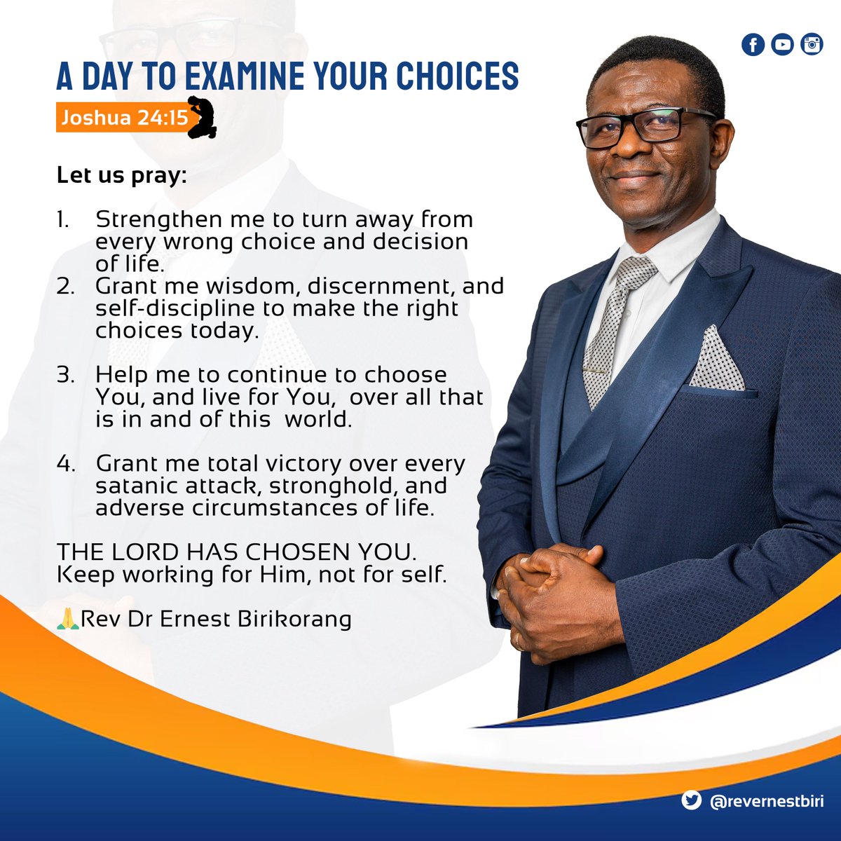 revernestbiri's tweet photo. DAILY PRAYER with Rev Dr Ernest Birikorang
(Assemblies of God General Secretary)
#prayerworks
#daily
#christian
#AssembliesOfGod
#prayer
#FriendsofGod
#christianity
#churches
#praying
#WordOfGod
#morningdevotion
#devotion
#devotional
#devotionaltime
#preacher
#TheGospel
#theWord https://t.co/Onu92dPJmJ