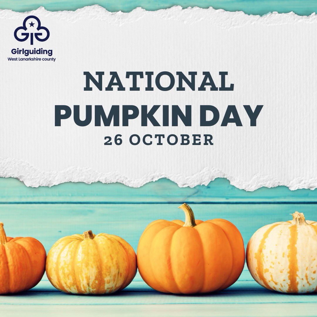 Happy National PUMPKIN Day 🎃

 #GirlguidingWestLanarkshire