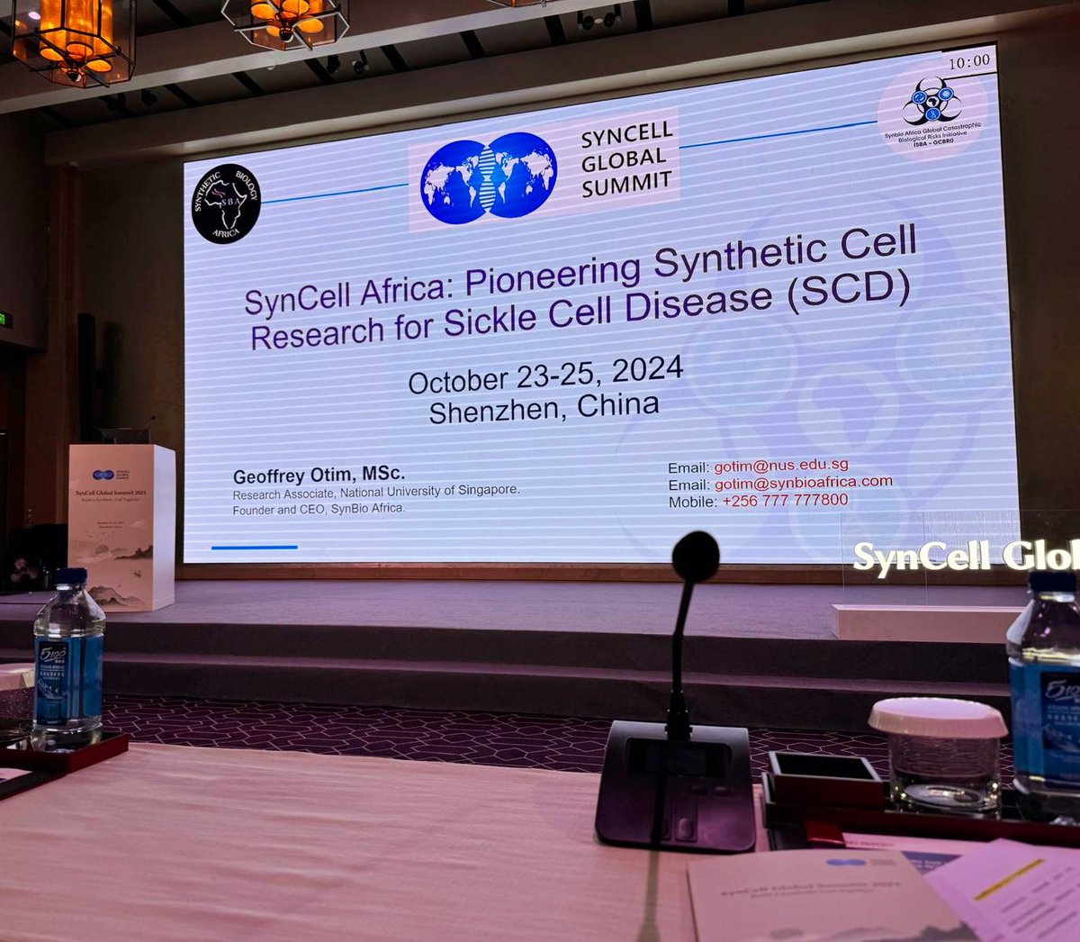 otimgeoffrey25's tweet image. Day 2 of the SynCell Global Summit: Prof. George Church inspired us with insights on #SyntheticCell research. Key challenge discussed: integrating modular systems into fully functional cells. Honored to present the SynCell Africa Initiative on tackling #SickleCell. #SynCellSummit