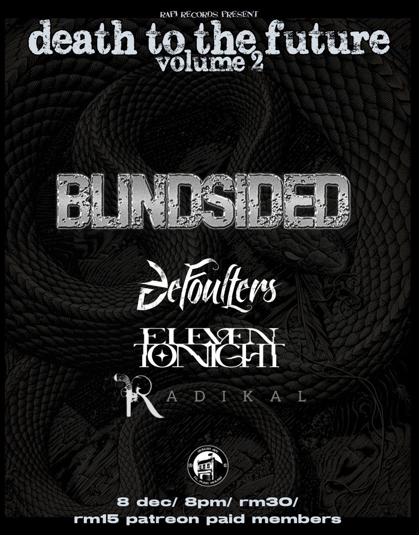 8 Dec w/ Blindsided, <a href="/DefoultersMTL/">WE ARE DEFOULTERS MTL</a> <a href="/ElevenTonightMY/">OBLIVION EP OUT NOW!</a> and Radikal