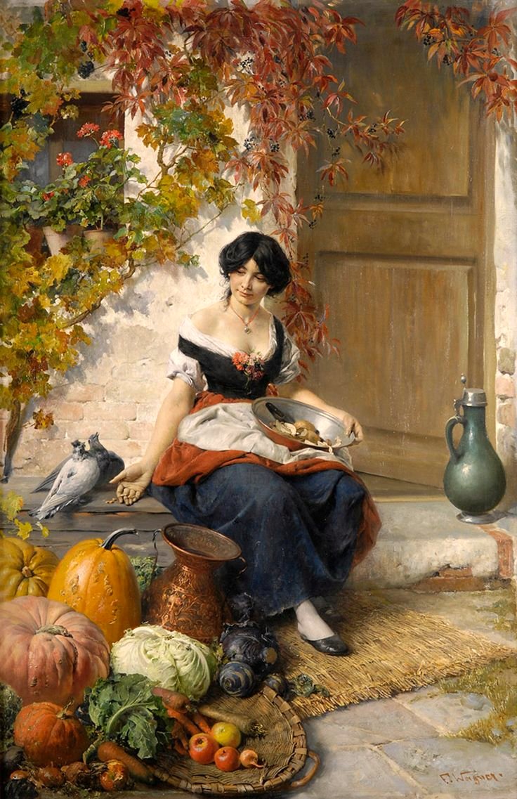 I’ll serve you treats
On a mountain of leaves
As we escape to the woods
Of a cool autumn eve.
My cold weather lover, 
I am yours to catch.
We’ll watch stars pass
And sleep in the grass
As we fall in love
At the pumpkin patch.
#Mitchell 

F. #Wagner 🎨

🍁🍃🎃