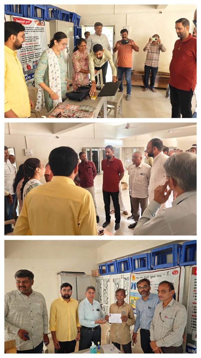 સેવા સેતુ કાર્યક્રમ_વાંકીયા, અમરેલી તાલુકાના 
માન. નાયબ મુખ્ય દંડકશ્રી-વ- માન. ધારાસભ્યશ્રી પ્રેરક ઉપસ્થિતિમાં શરૂઆત કરવામાં આવેલ. કાર્યક્રમ સ્થળે જે ઉમરના દાખલા,  ABHA કાર્ડ, PMJAY કાર્ડની કામગીરી કરવામાં આવી રહેલ છે. 
#સેવાસેતુ 
#સ્થળપરજેસેવાવો
#opez 
<a href="/CollectorAmr/">Collector & DM Amreli</a> <a href="/ddoamreli/">DDO Amreli</a>