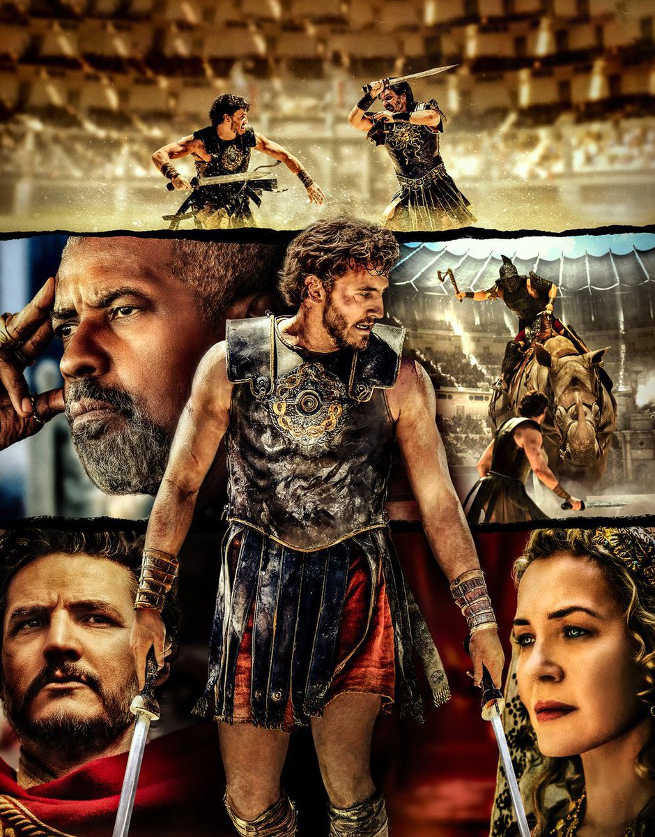 HollywoodHandle's tweet photo. ‘GLADIATOR 2’ is early tracking to earn $60M-$80M on its domestic box office opening weekend.
The film reportedly has a +$300M budget. https://t.co/W8n0jlS7DB