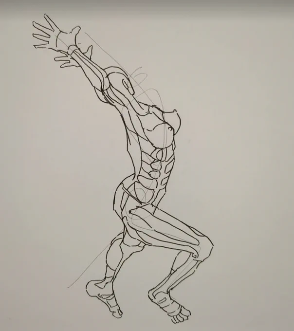 #1日1絵(模写あり)Ⅳ 308/365#Posemaniacs #ポーズマニアックス 