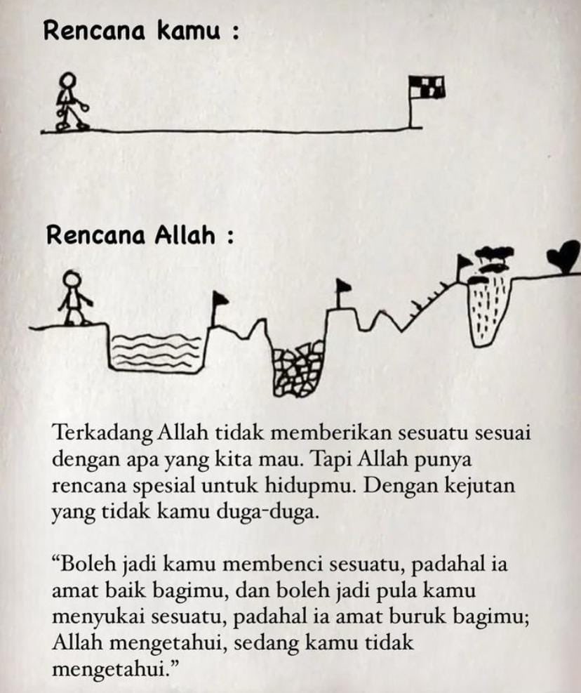 Al__Quraan's tweet photo. Rencana Allah jauh lebih baik https://t.co/GTzFeZW76j