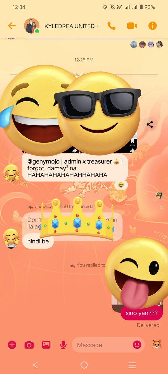 namiss ko ang gc na to, Gc namin since 2019..🥰🥰 madaming pinagdaanan ang mga nsa gc na to, may umalis may nadagdag, may iyakan, tampuhan, kulitan, kilig at sympre delulu.. HAHAHA... lablab KD_UNITED FAMILY 🫶

#KyleDrea | #KyleDreaUnited
