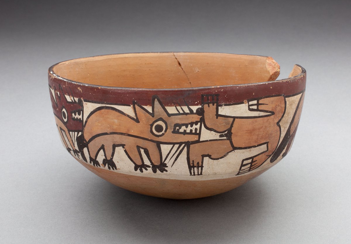 Bowl Depicting Coyotes Attacking Human artic.edu/artworks/4753/