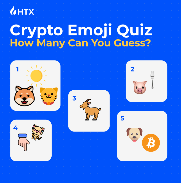 HTX_Global's tweet photo. 🥳HTX Crypto Emoji Quiz!
How Many Can You Guess? https://t.co/FD88s4tCKD