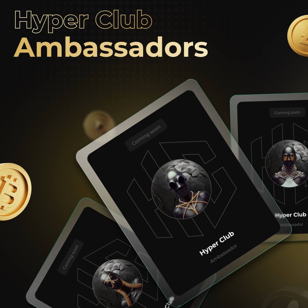 ❇️  Become a Hyper Club Ambassador!

➡️ hyperclub.xyz/ambassador

 #HyperClub #Crypto  #DeFi #BTC #Bitcoin #airdrop #usdt #Rewards  #BNB  #ETH #CryptoNews