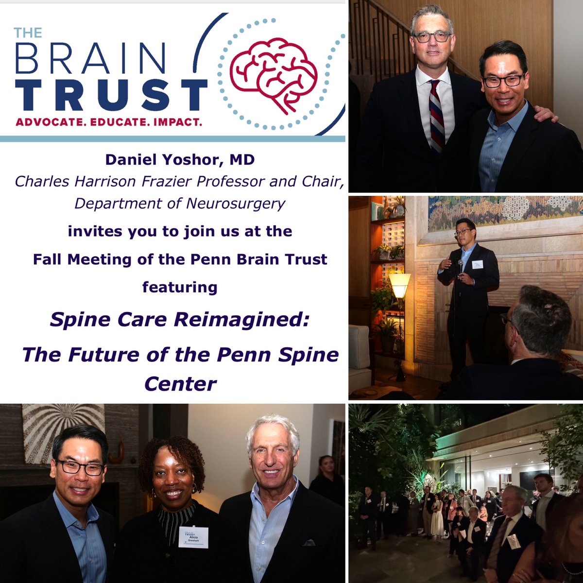 John H. Shin MD, MBA (@johnhshinmd) on Twitter photo This week we highlighted our extraordinary multiD team of clinicians, neuro+ortho surgeons & scientists leading innovative patient-centered care at Penn Spine <a href="/PennNSG/">Penn Neurosurgery</a> <a href="/PennOrtho/">Penn Orthopaedics</a>. Thank you <a href="/kevinbmahoney/">Kevin B. Mahoney</a>, <a href="/DanielYoshor/">Daniel Yoshor, M.D.</a>, Scott Levin, Kyle Potter & colleagues for your support This week we highlighted our extraordinary multiD team of clinicians, neuro+ortho surgeons & scientists leading innovative patient-centered care at Penn Spine <a href="/PennNSG/">Penn Neurosurgery</a> <a href="/PennOrtho/">Penn Orthopaedics</a>. Thank you <a href="/kevinbmahoney/">Kevin B. Mahoney</a>, <a href="/DanielYoshor/">Daniel Yoshor, M.D.</a>, Scott Levin, Kyle Potter & colleagues for your support