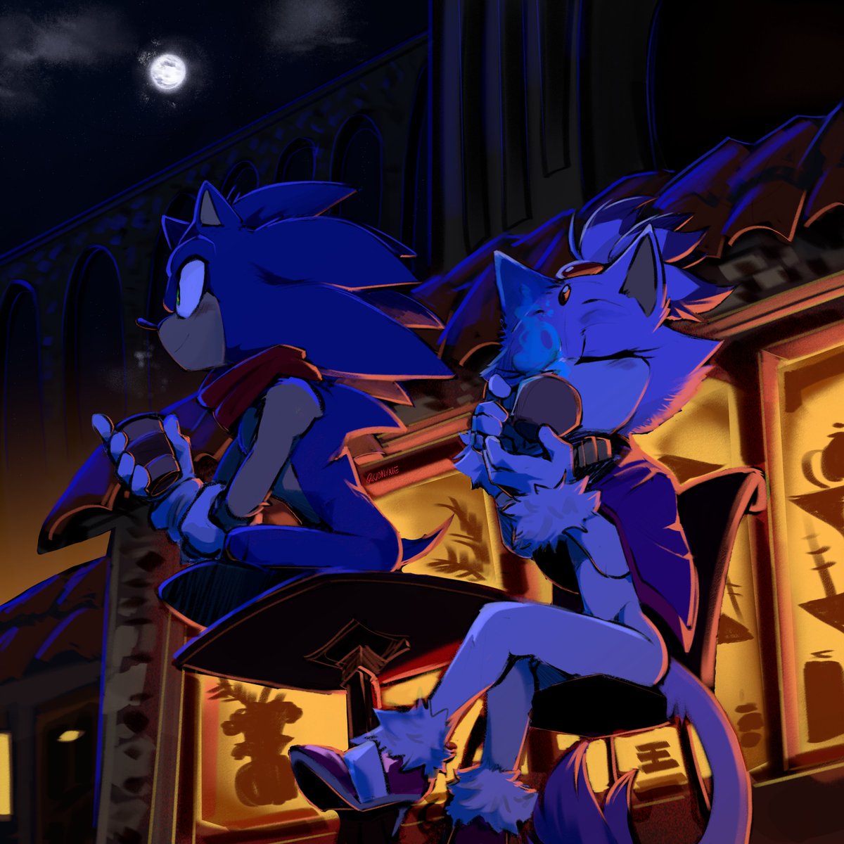 💜🎃 Sonaze week 2024 🎃💙

Day 1- Coffee ☕️
late night date drink in Spagonia ✨
#sonazeweek2024
#sonaze