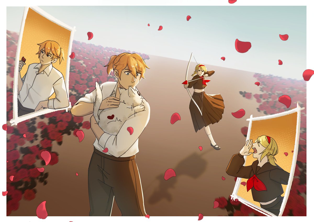 ♡ Even though there's love right here ♡ 

My full illustration for <a href="/reechoes_zine/">re//echøes: A Kagamine Fanzine</a>
#鏡音リン #鏡音レン