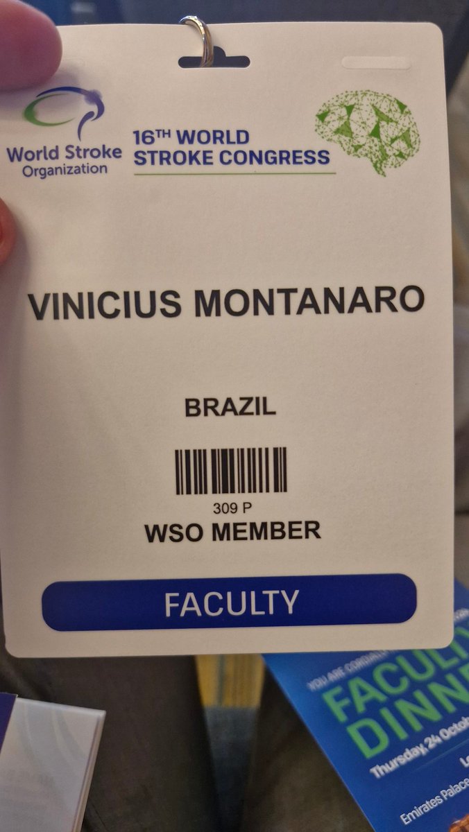 An honor to participate again as faculty for the World Stroke Congress.