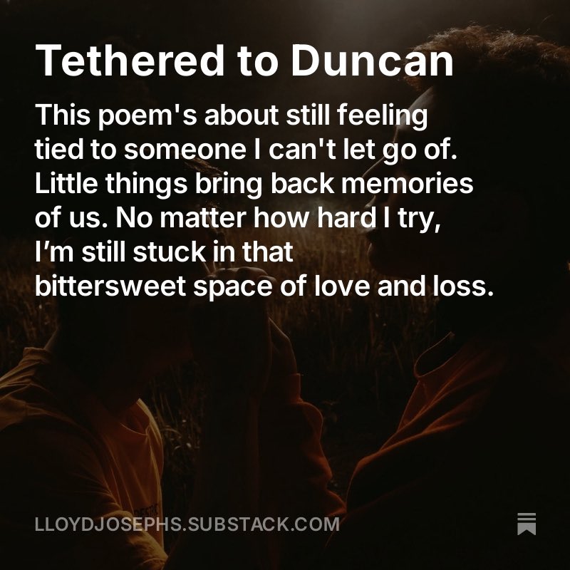 lloydjosephs1's tweet image. I’m still tethered to you … 

•

#aspiringwriter #storytelling #saauthors #writing #tellyourstory #shortstorywriter #lgbtq #lloydjosephs #gayliterature #author #bookstagram #bookquotes #tethered 

lloydjosephs.substack.com/p/tethered-to-…